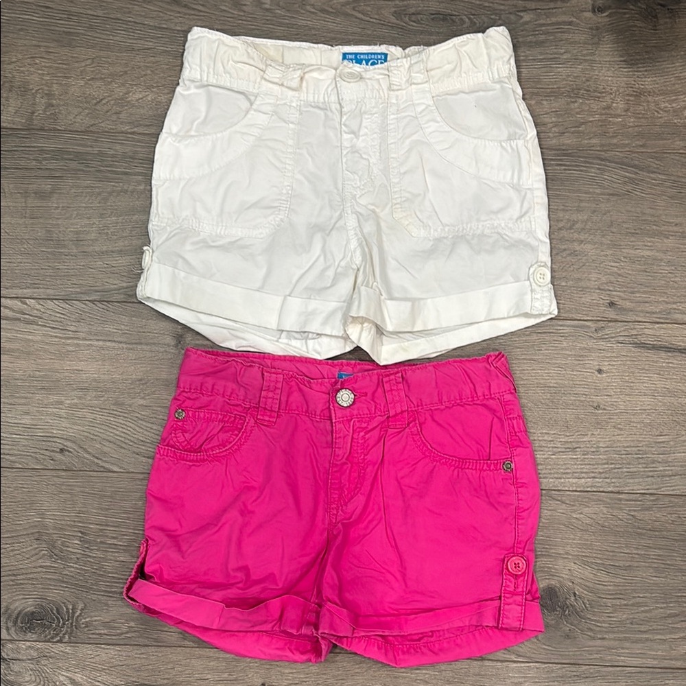 The Children's Place White & Pink Shorts Bundle